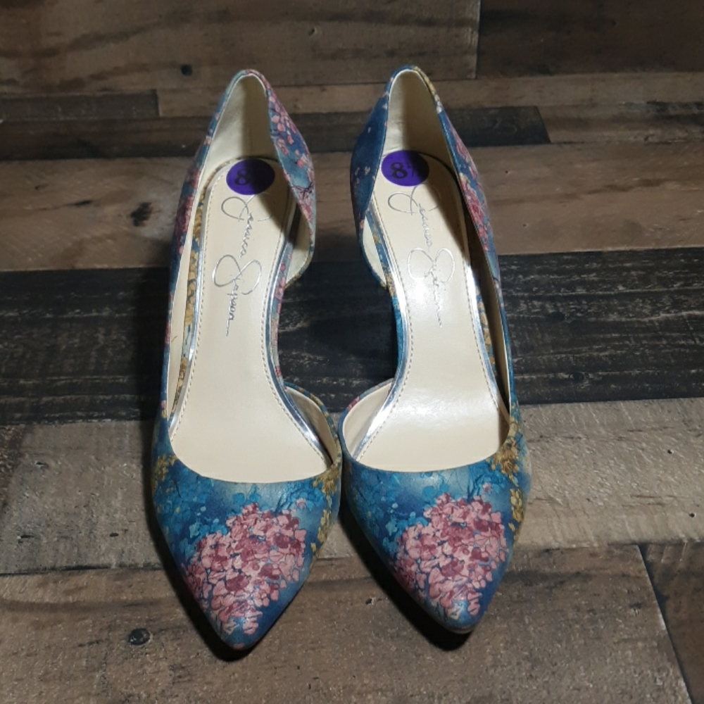 Jessica Simpson Floral Heels